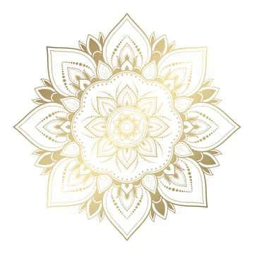 Mandala pattern design with hand drawn, Vector mandala Oriental pattern, Uniq Illustrazione stock