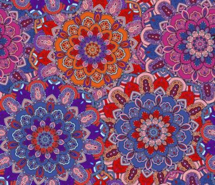 Mandala Pattern Ethnic Boho 7 Stock Illustration