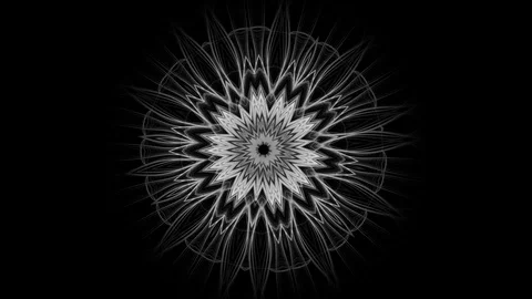 Mandala pattern growing and changing - seamless looping (FULL HD) Video stock 88100874