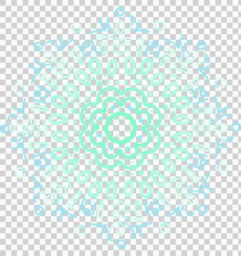Mandala pattern ornament hand drawing illustrtion symmetrical meditation art Stock Illustration