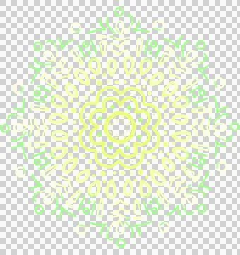 Mandala pattern ornament hand drawing illustrtion symmetrical meditation art Stock Illustration