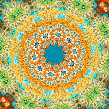 Mandala pattern. Vintage decorative elements. Stock Illustration