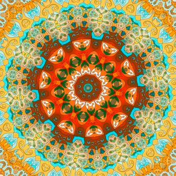 Mandala pattern. Vintage decorative elements. Stock Illustration