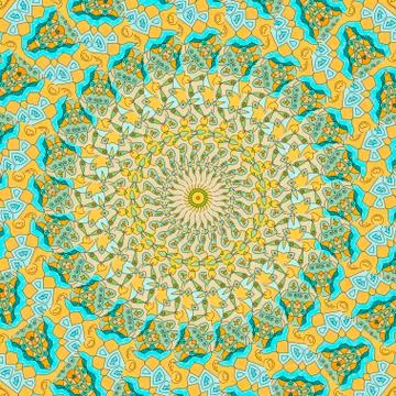 Mandala pattern. Vintage decorative elements. Stock Illustration