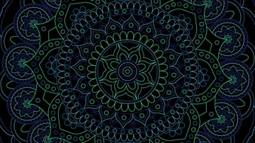 Mandala Rotation Stock Footage 85890883