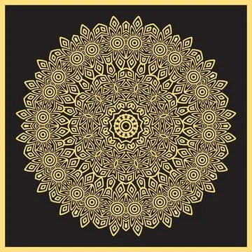 Mandala. Round colorful Ornament Pattern. Decorative elements. 스톡 일러스트