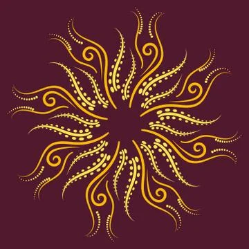 Mandala round Stock Illustration