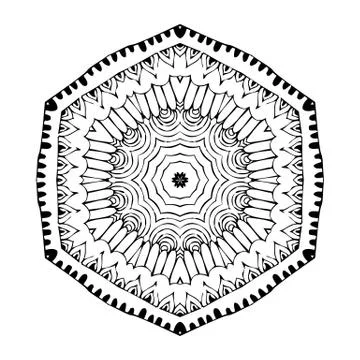 Mandala. Round oriental pattern in indian style 스톡 일러스트