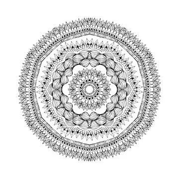 Mandala. Round oriental pattern in indian style Stock Illustration