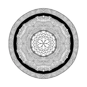 Mandala. Round oriental pattern in indian style 스톡 일러스트