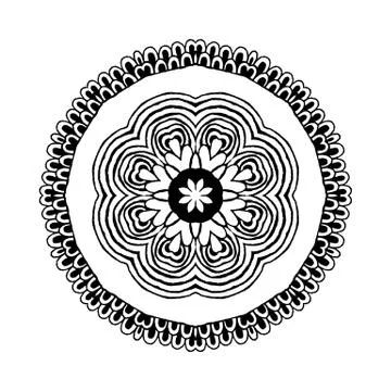 Mandala. Round oriental pattern in indian style 스톡 일러스트