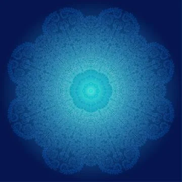 Mandala. Round Ornament. Stock Illustration