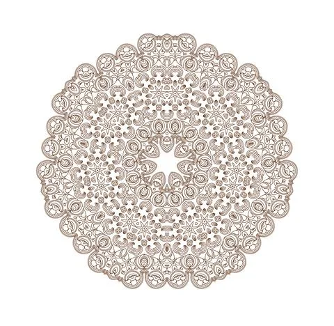 Mandala. Round ornament. Stock Illustration