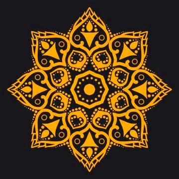 Mandala. Round Ornament Pattern Illustrazione stock