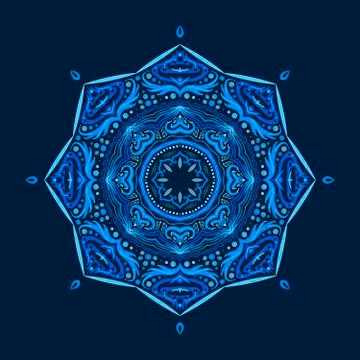 Mandala. Round Ornament Pattern Stock Illustration