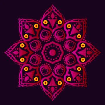 Mandala. Round Ornament Pattern Stock Illustration