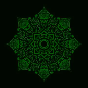 Mandala. Round Ornament Pattern Illustrazione stock