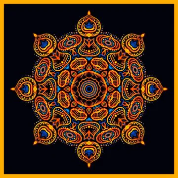 Mandala. Round Ornament Pattern 스톡 일러스트