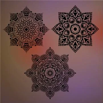 Mandala. Round Ornament Pattern Stock Illustration