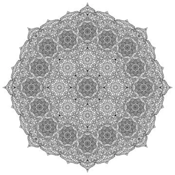 Mandala. Round Ornament Pattern Stock Illustration