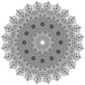 Mandala. Round Ornament Pattern Stock Illustration
