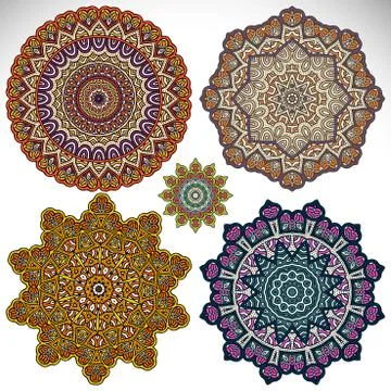 Mandala. Round Ornament Pattern Stock Illustration