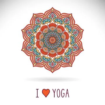 Mandala. Round Ornament Pattern Stock Illustration