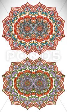 Mandala. Round Ornament Pattern Stock Illustration