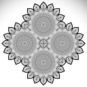 Mandala. Round Ornament Pattern Stock Illustration