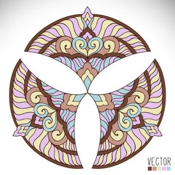 Mandala. Round Ornament Pattern Stock Illustration