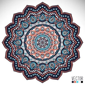 Mandala. Round Ornament Pattern Stock Illustration