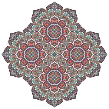 Mandala. Round Ornament Pattern Stock Illustration