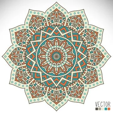 Mandala. Round Ornament Pattern Stock Illustration