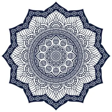 Mandala. Round Ornament Pattern Stock Illustration