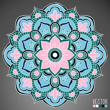 Mandala. Round Ornament Pattern Stock Illustration