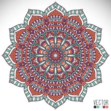 Mandala. Round Ornament Pattern Stock Illustration