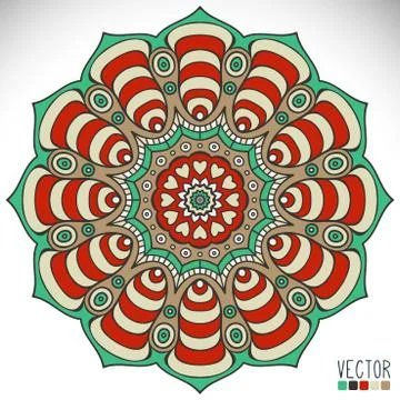 Mandala. Round Ornament Pattern Stock Illustration