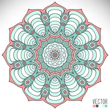 Mandala. Round Ornament Pattern Stock Illustration
