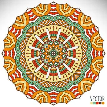 Mandala. Round Ornament Pattern Stock Illustration