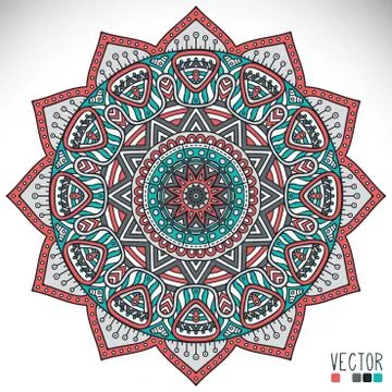 Mandala. Round Ornament Pattern Stock Illustration