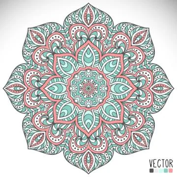 Mandala. Round Ornament Pattern Stock Illustration