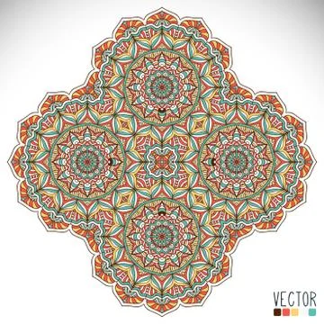 Mandala. Round Ornament Pattern Stock Illustration