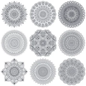 Mandala. Round Ornament Pattern Stock Illustration