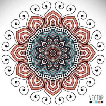 Mandala. Round Ornament Pattern Stock Illustration