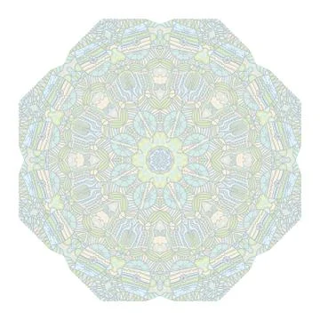 Mandala Round Ornament Pattern 스톡 일러스트
