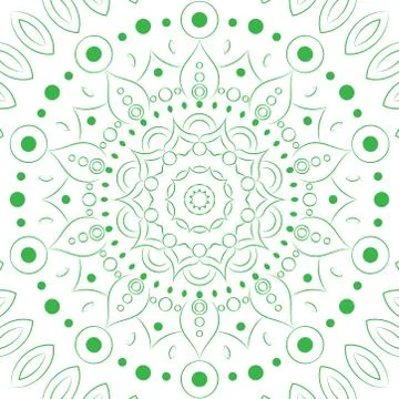 Mandala. Round Ornament Pattern. Stock Illustration