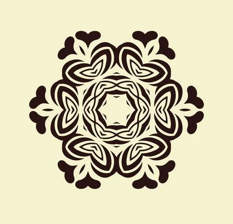 Mandala. Round ornament pattern set. Stock Illustration