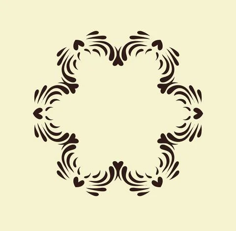 Mandala. Round ornament pattern set. Stock Illustration