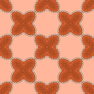 Mandala. Round Ornament seamless Pattern. Vintage colorful decorative background Illustrazione stock