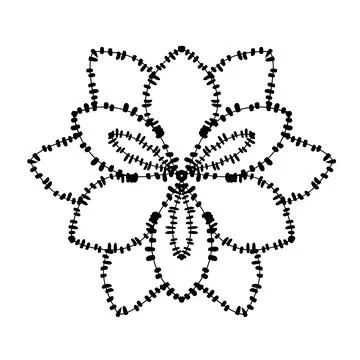 Mandala round pattern. Elegant ornament for graphic design. Vector illustrati Stock Illustration